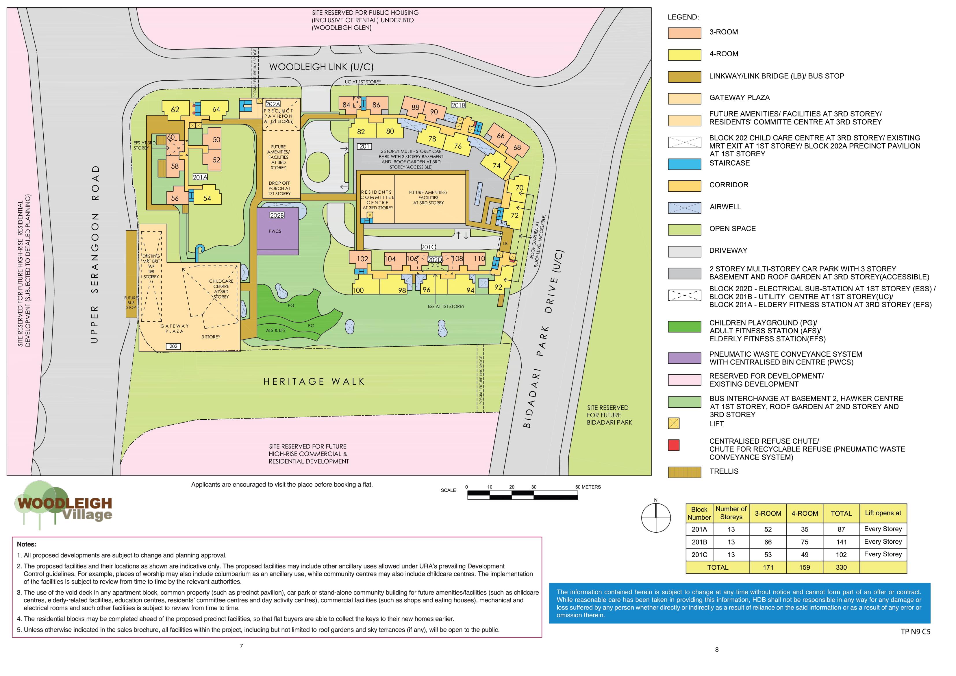 Woodleigh Village site-plan