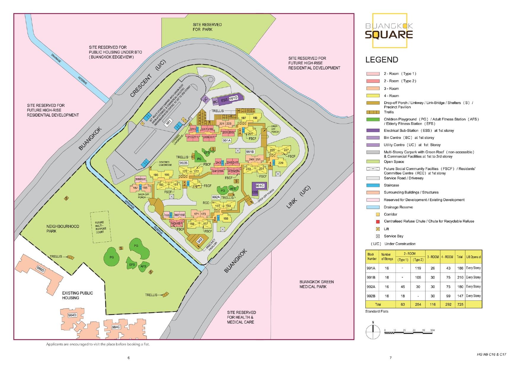 Buangkok Square site-plan