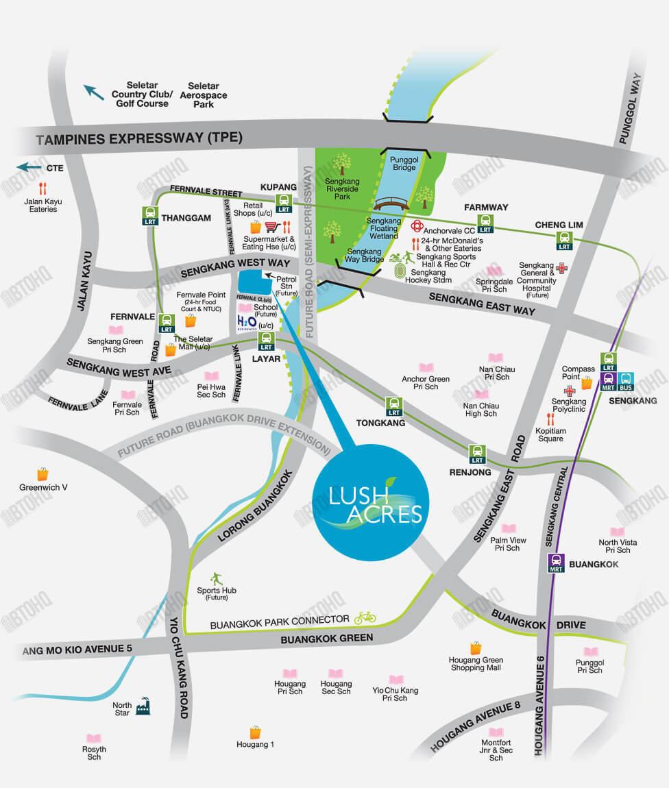 Lush Acres Map
