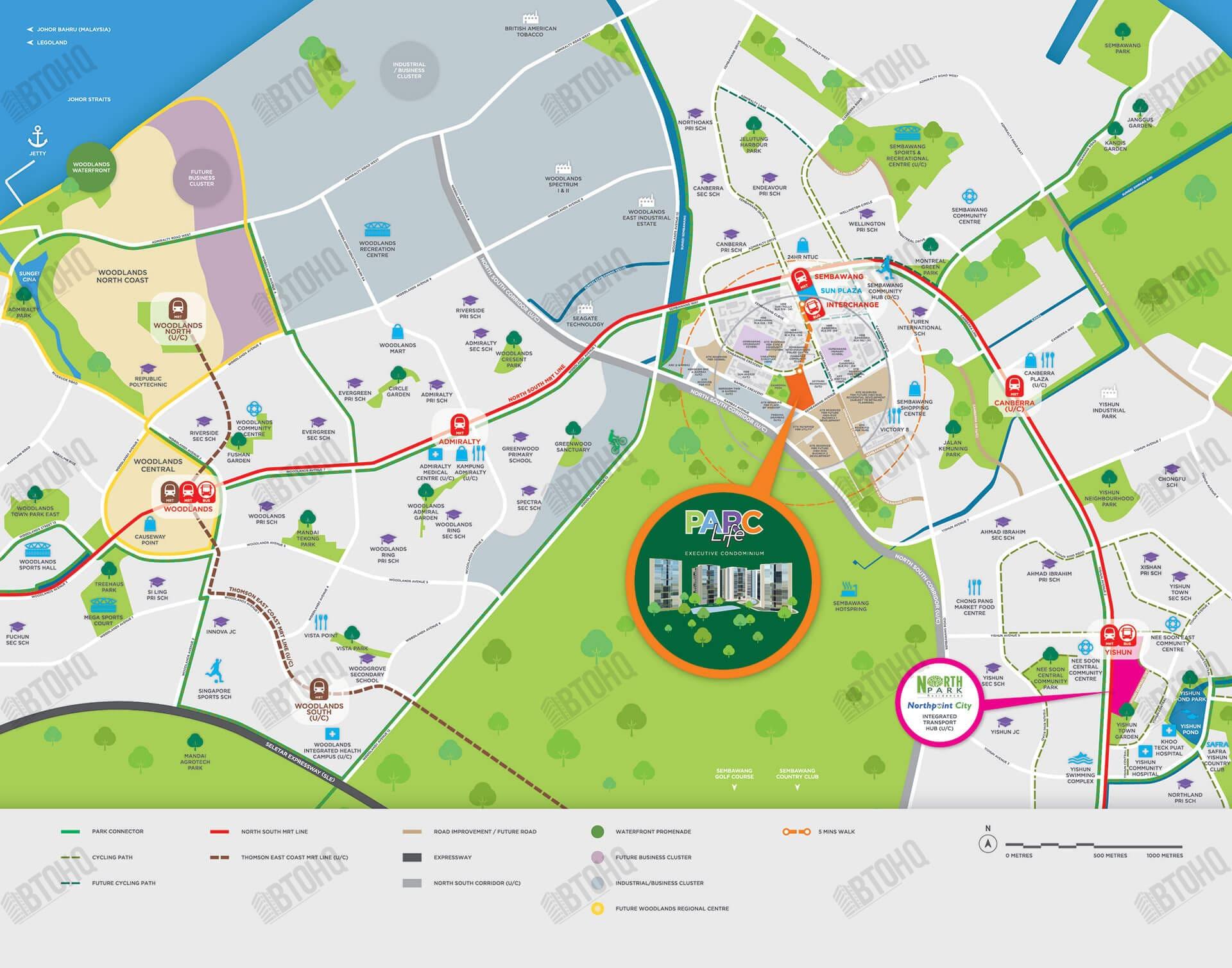 Parc Life Map