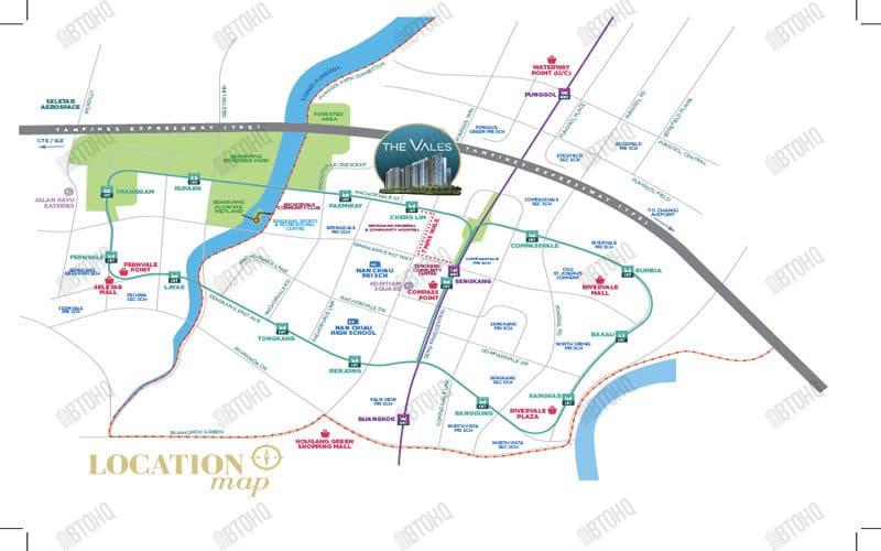 The Vales Map