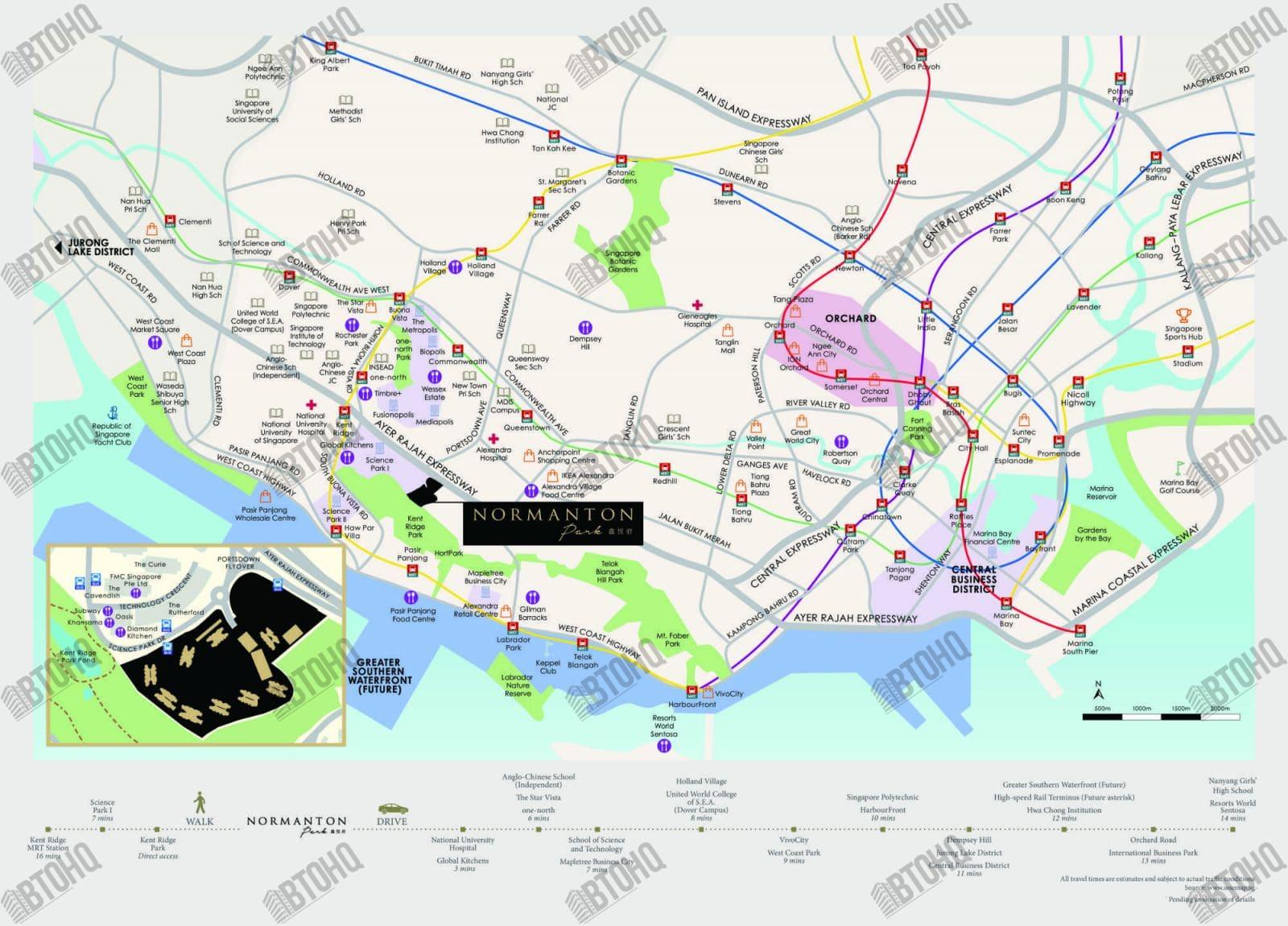 Normanton Park Map