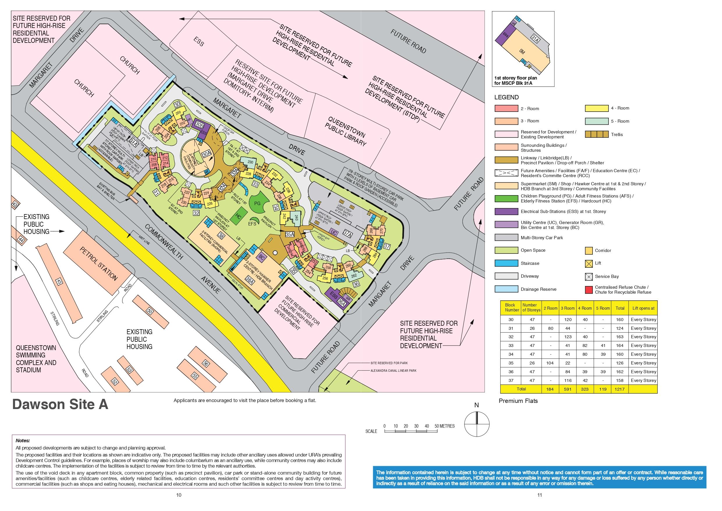 SkyResidence @ Dawson site-plan