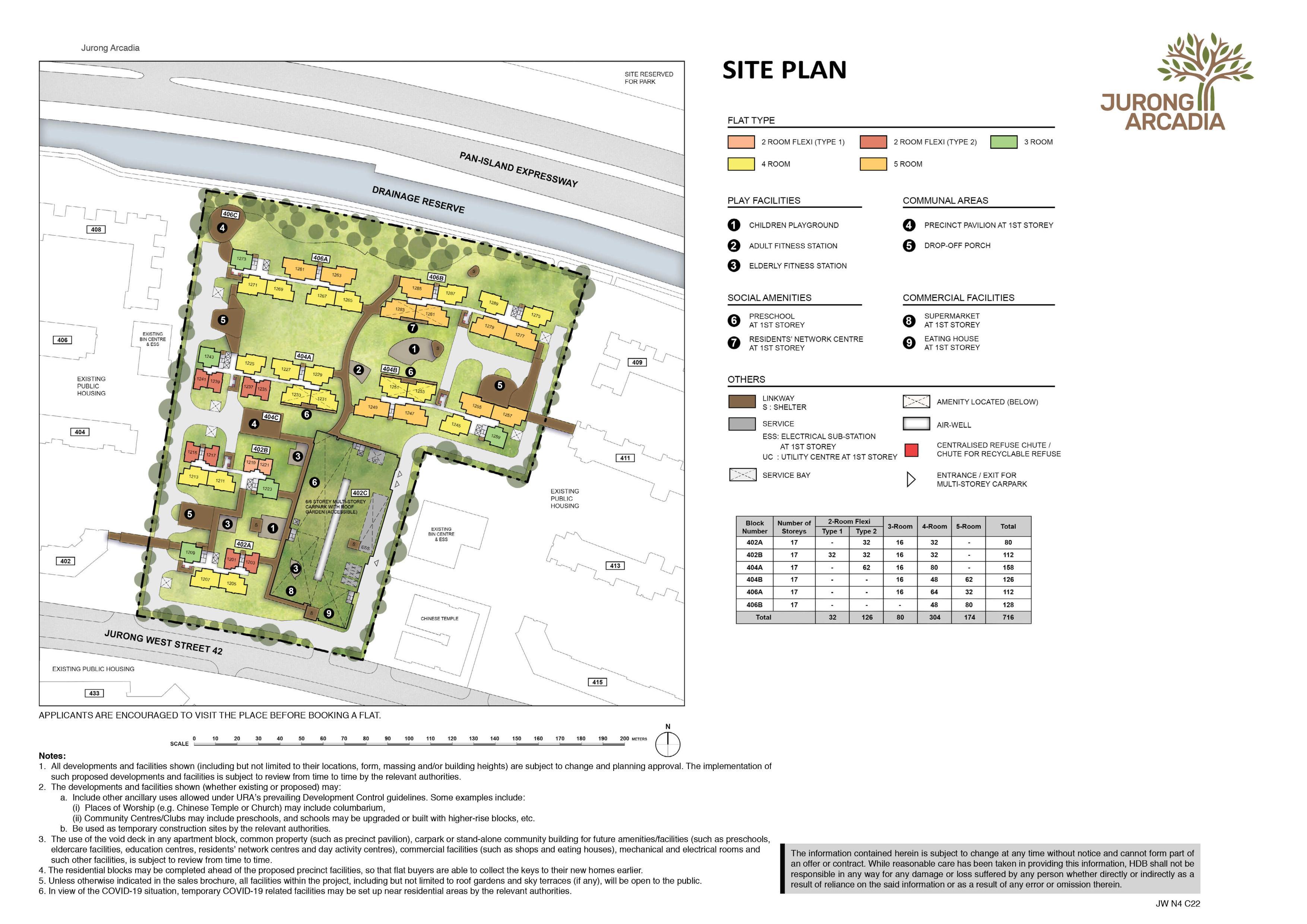 Jurong Arcadia site-plan