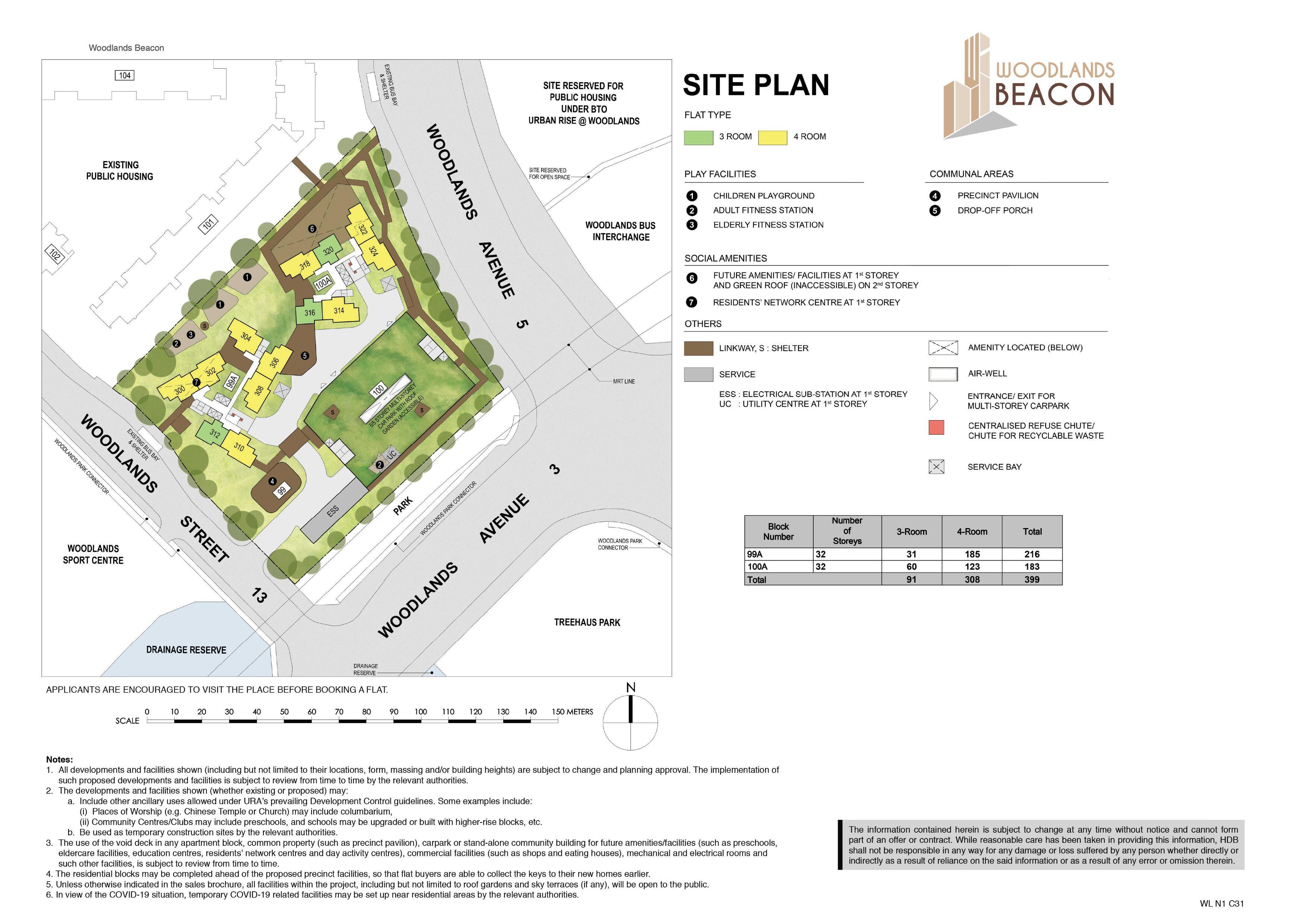 Woodlands Beacon site-plan