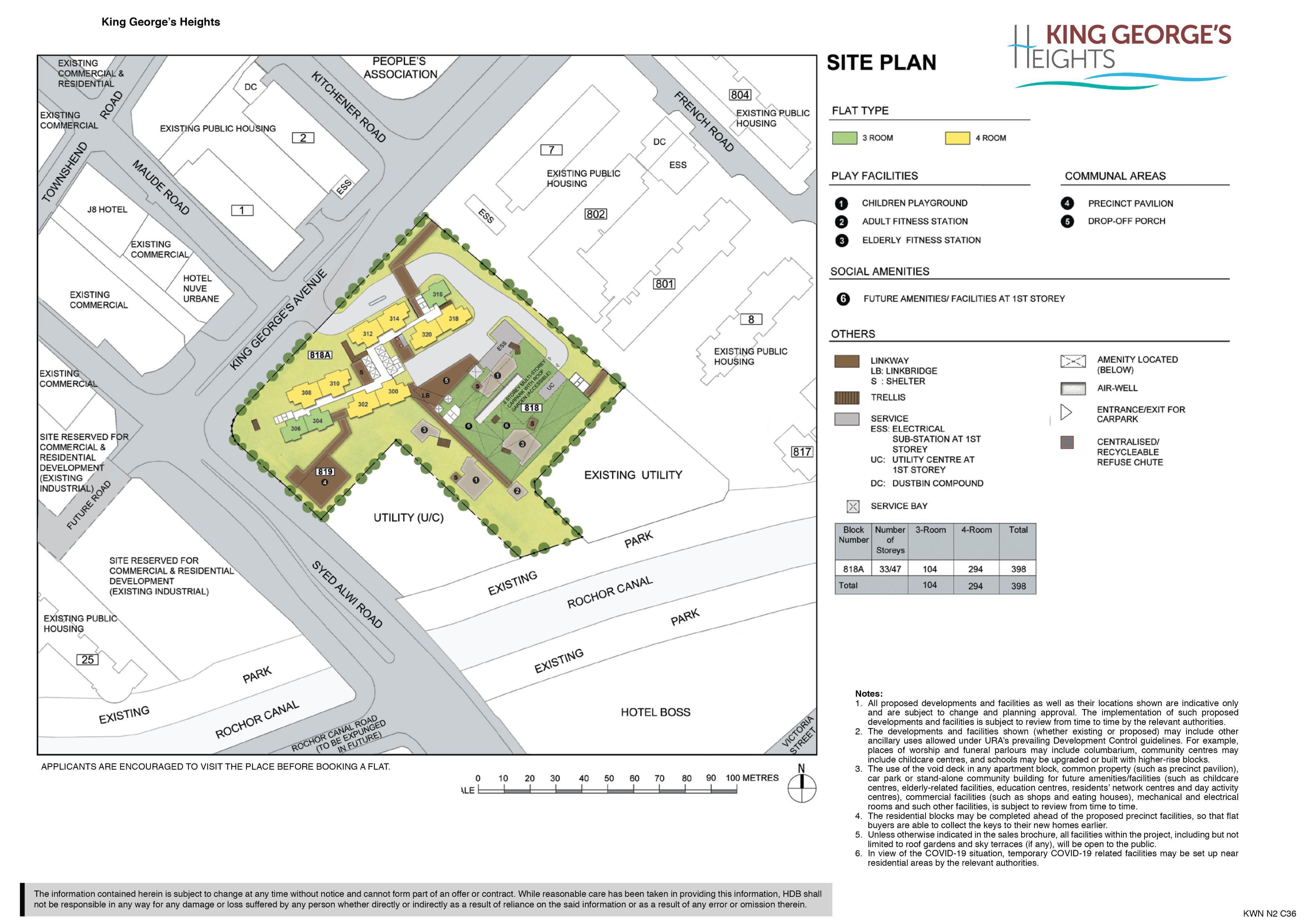 King George’s Heights site-plan