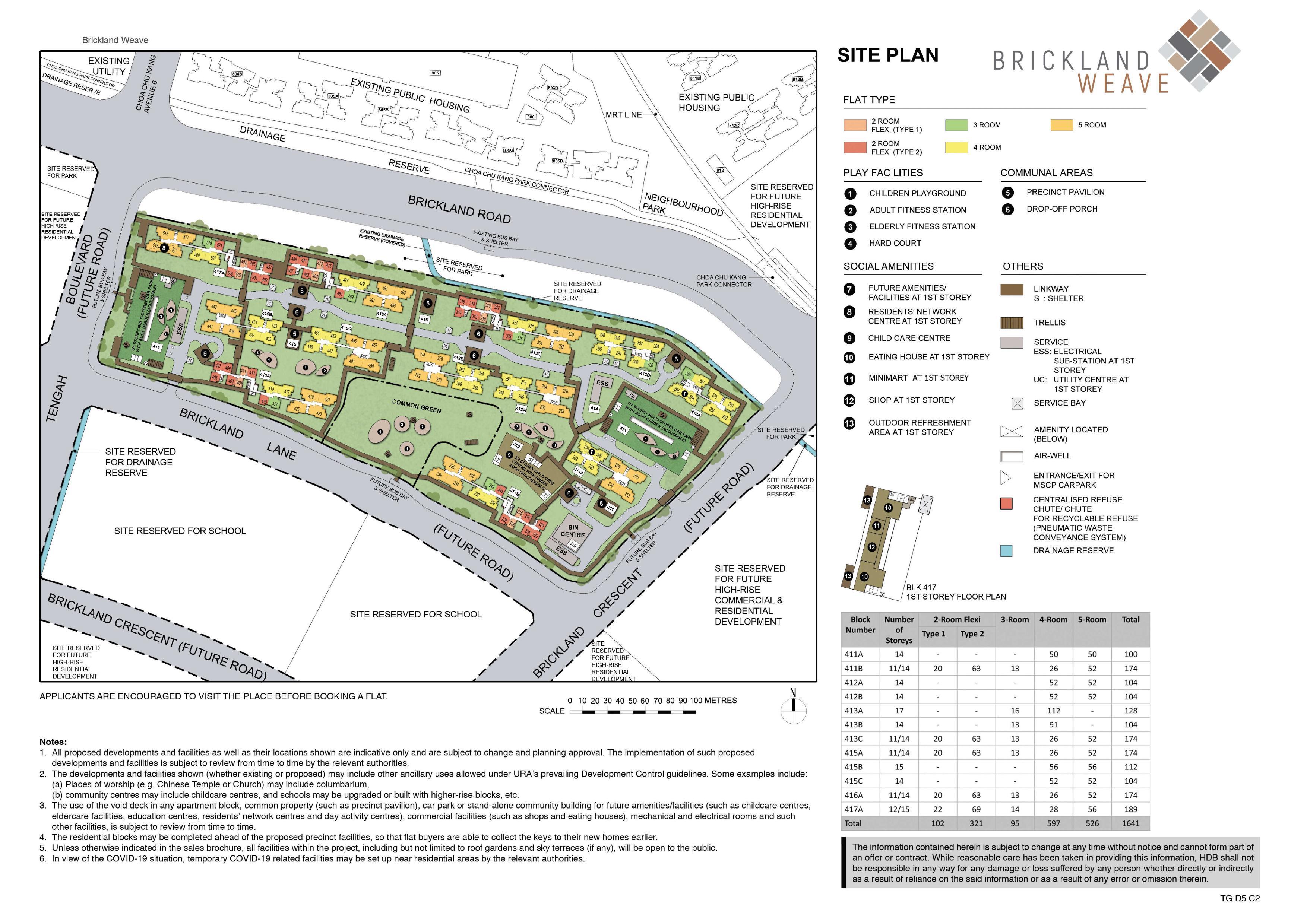 Brickland Weave site-plan