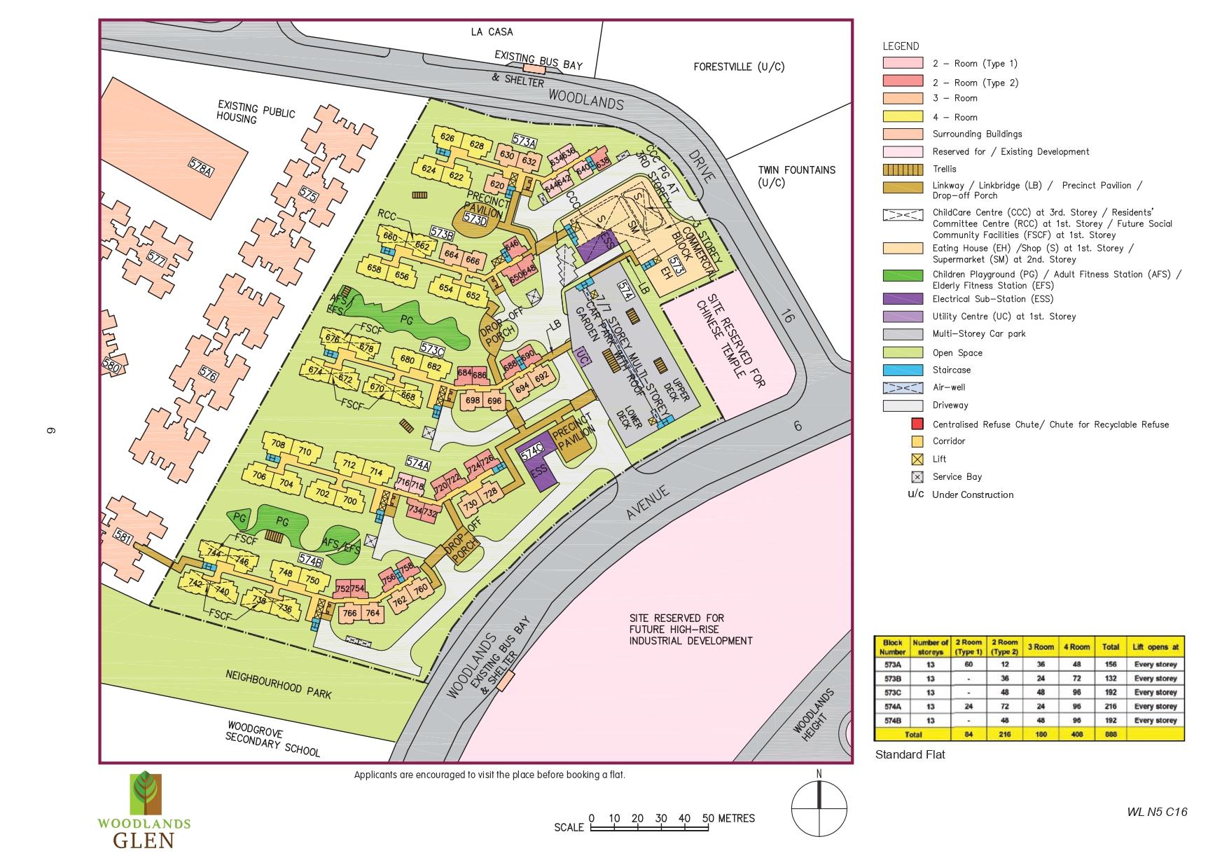 Woodlands Glen site-plan