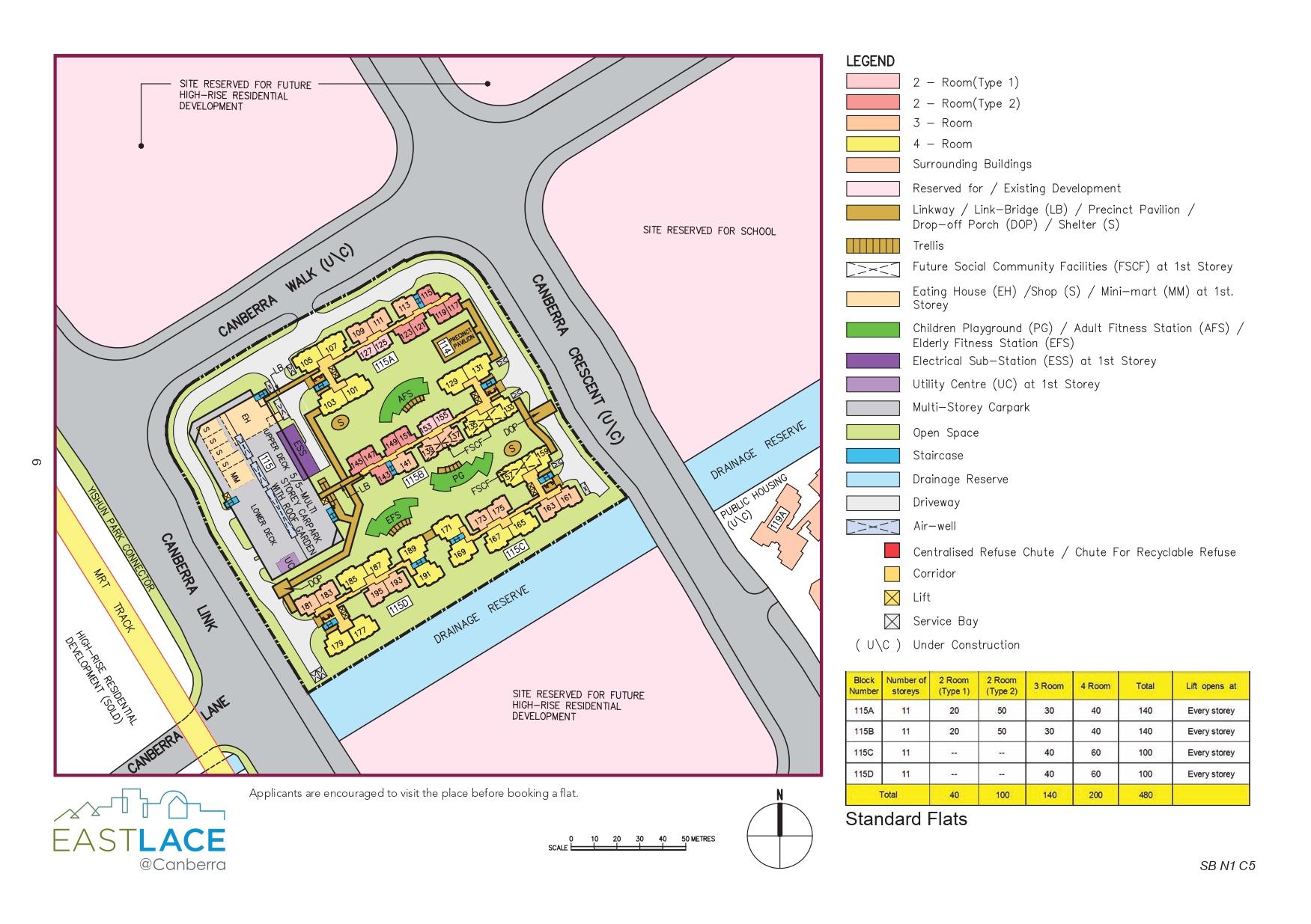 EastLace @ Canberra site-plan