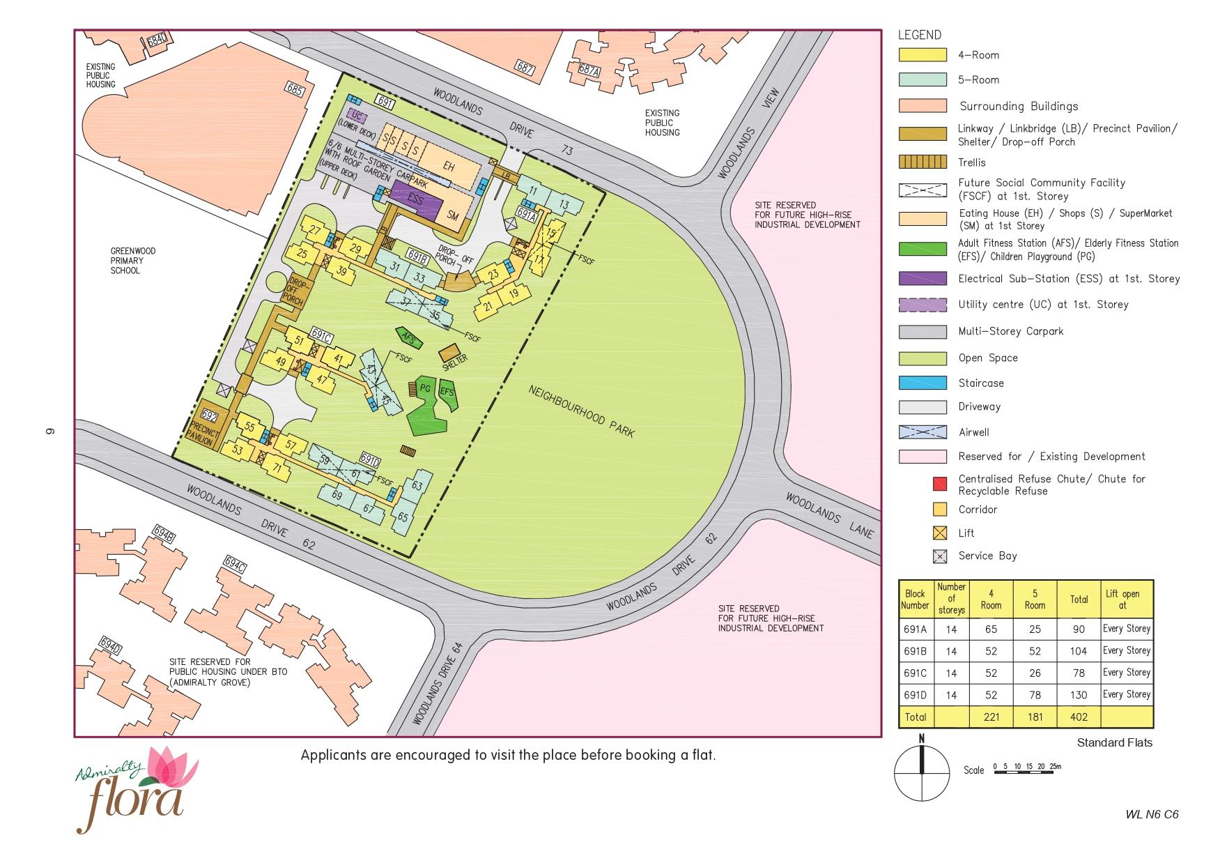 Admiralty Flora site-plan