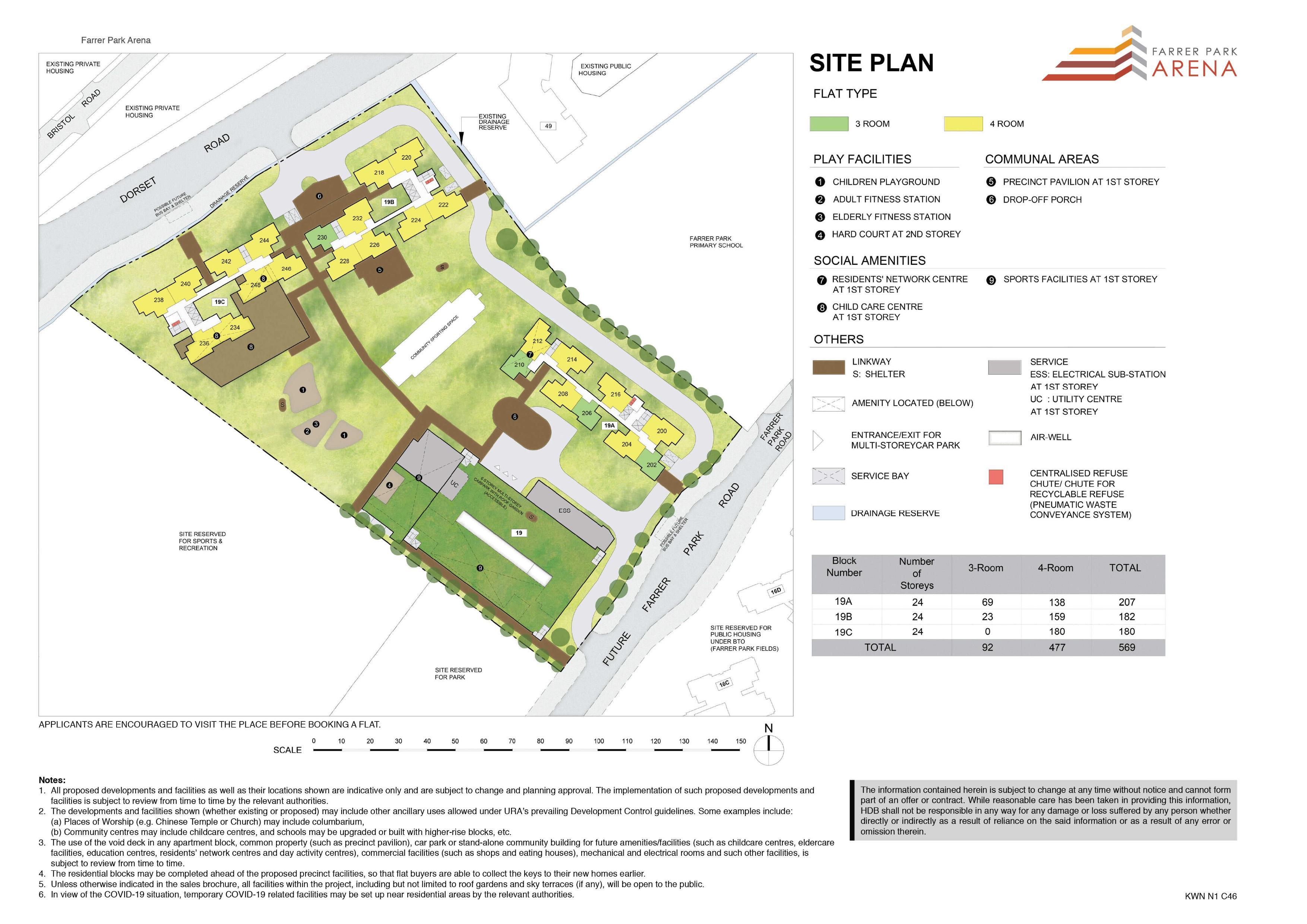 Farrer Park Arena site-plan