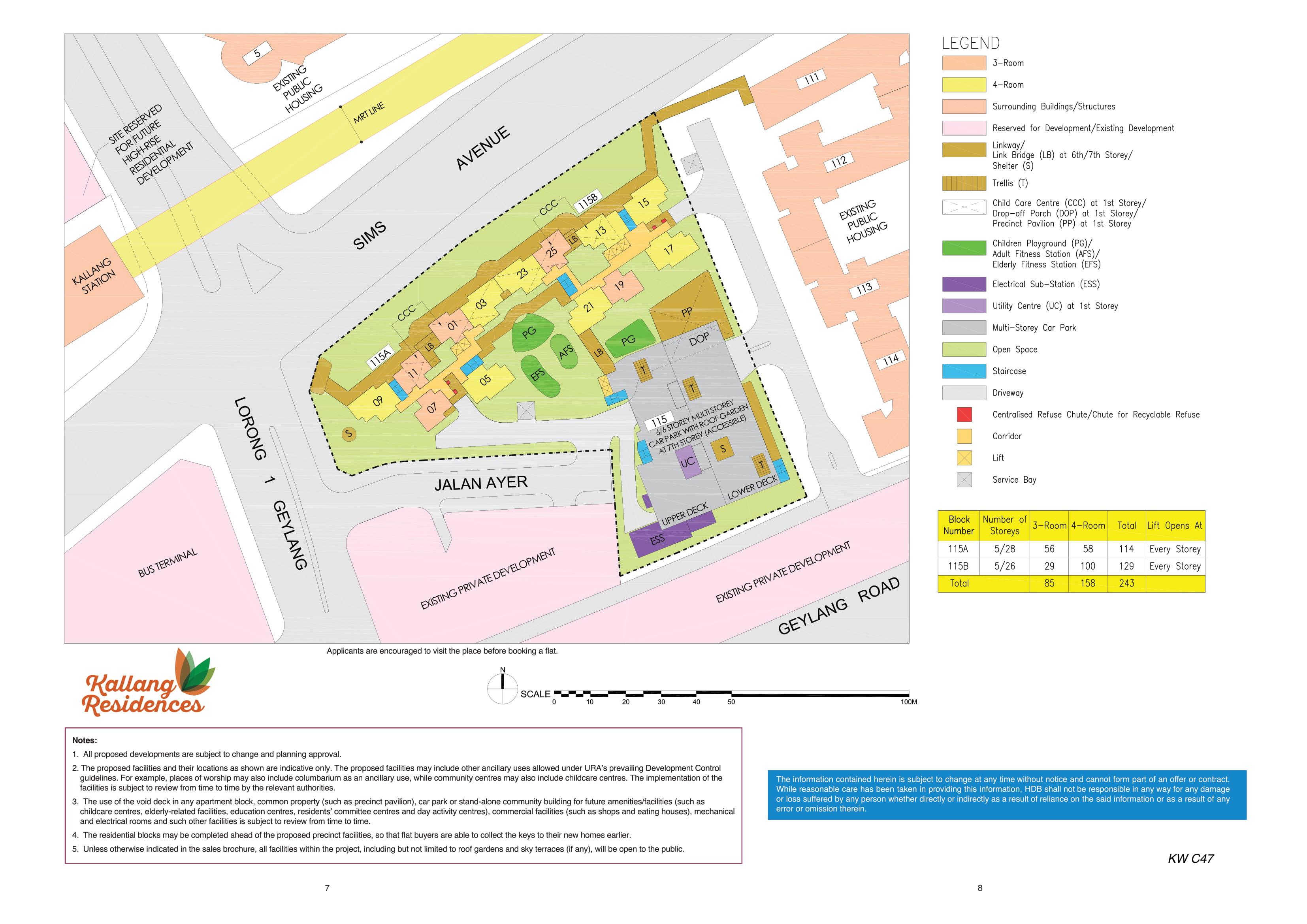 Kallang Residences site-plan