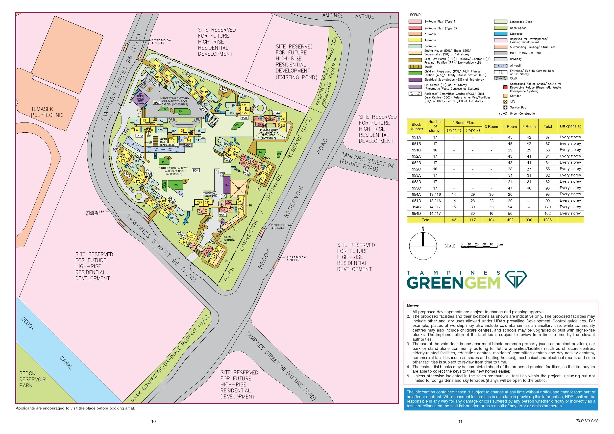 Tampines GreenGem Site Plan