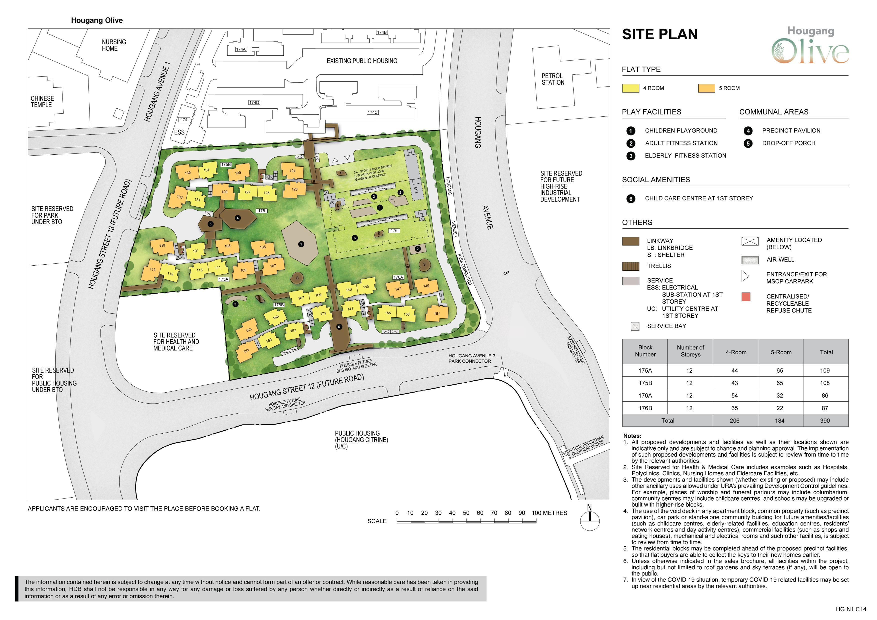 Hougang Olive Site Plan
