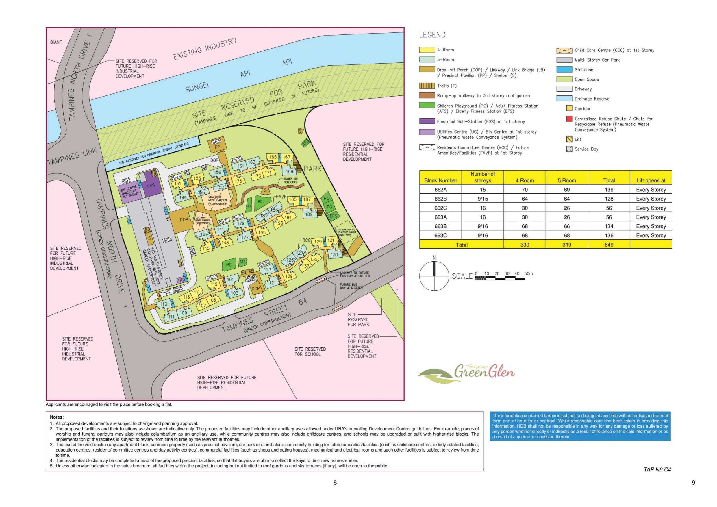 Tampines GreenGlen site-plan