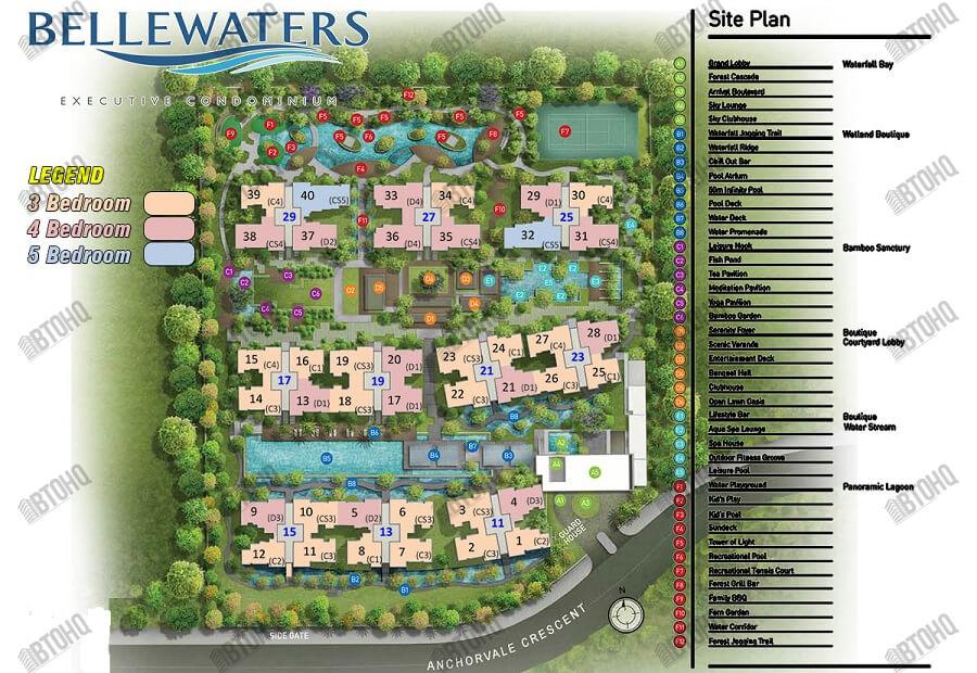 Bellewaters Site Plan