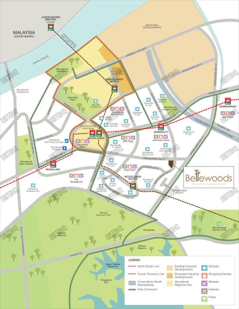 Bellewoods Map