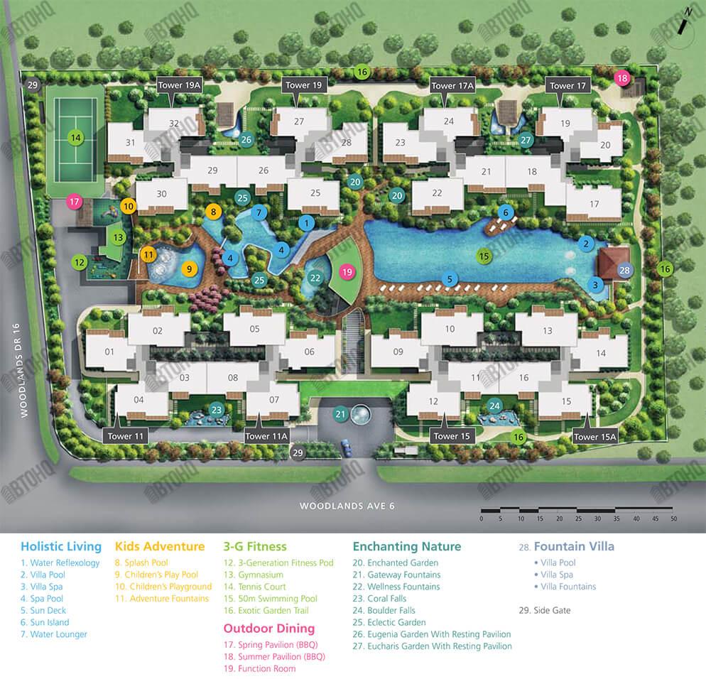 Twin Fountains Site Plan