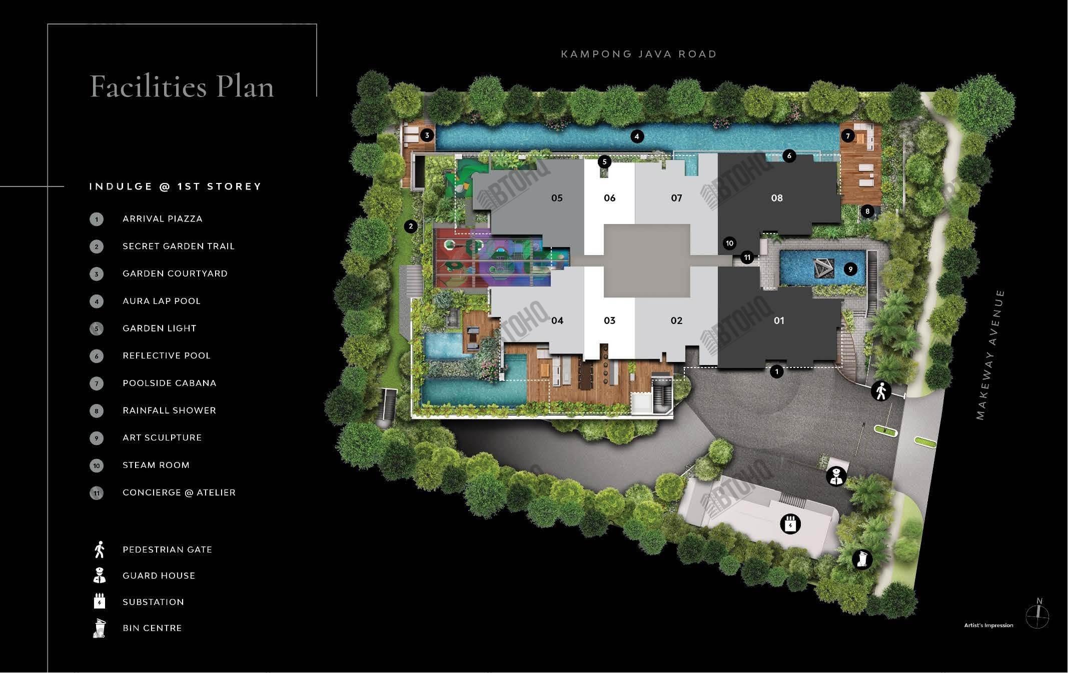 The Atelier Site Plan