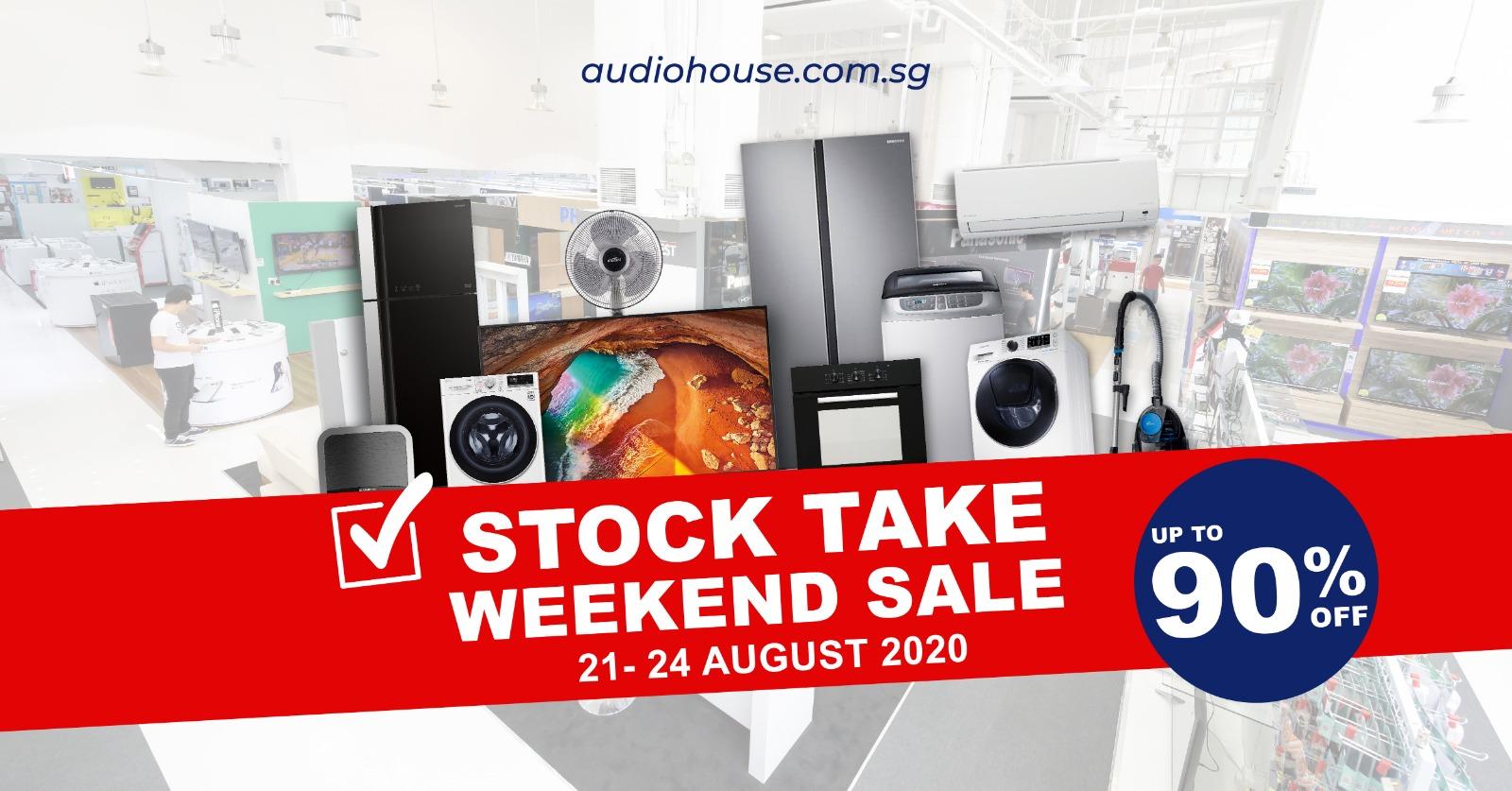 21 to 24 Aug: Stocktake Weekend Sales Up to 90 Percent Off