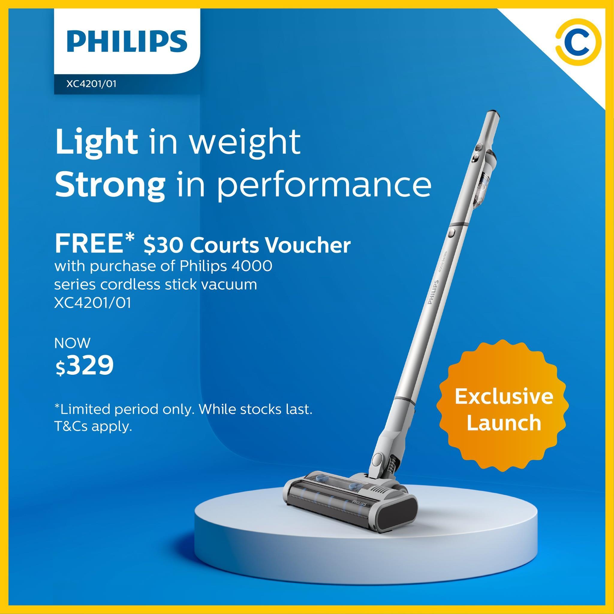Philips 4000 series Special Launch Price $329 and receive additional $30 COURTS Voucher