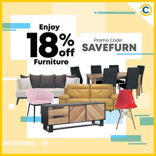 COURTS: Enjoy 18% off Furniture Use promo code SAVEFURN, offer ends 31 Oct 2020