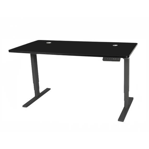 Electric Height Adjustable Rectangular Desk Black